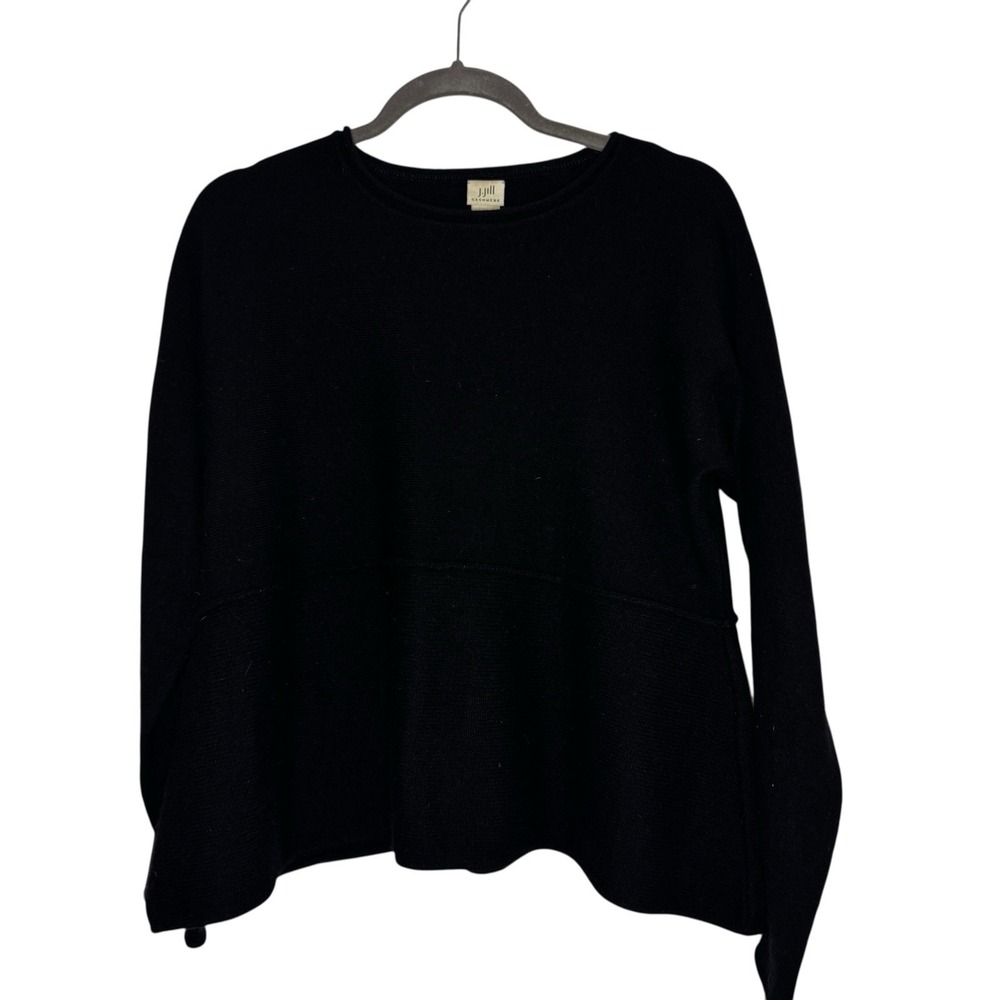 J. Jill 100% Cashmere Black Sweater‎ XS